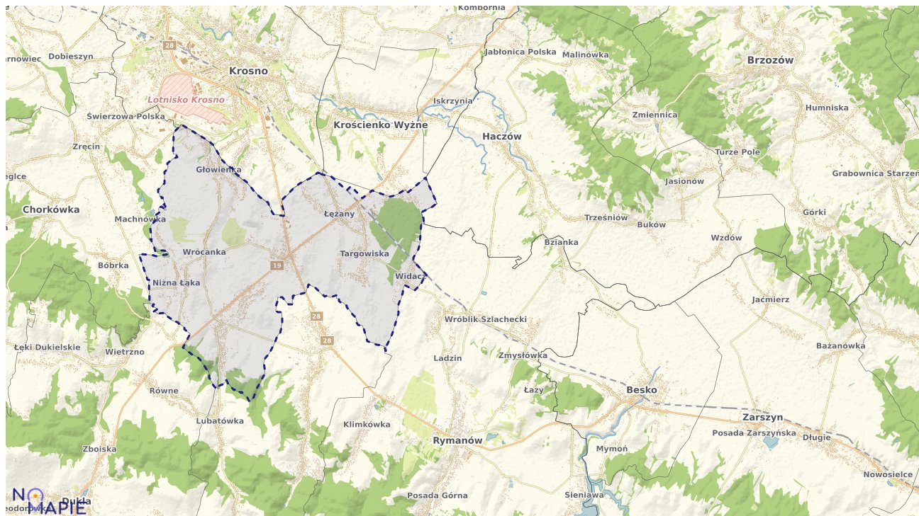 Mapa uzbrojenia terenu Miejsca Piastowego